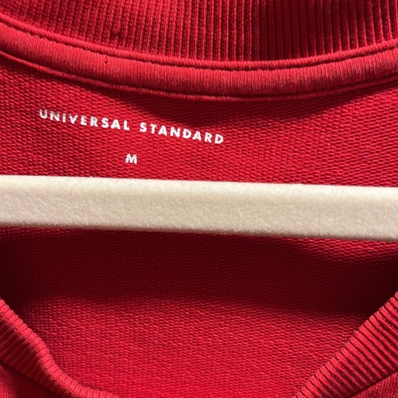 Universal standard sweatshirt style dress with tie in the front. Super fun. - Picture 3 of 4